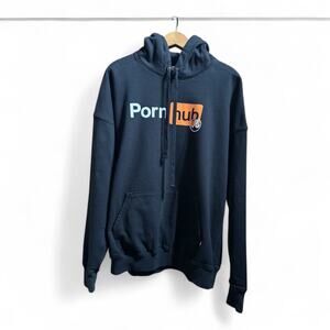 RICHARDSON x Pornhub Banned Capsule Collection Hoodie size XL Black RARE